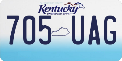 KY license plate 705UAG