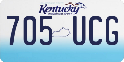 KY license plate 705UCG