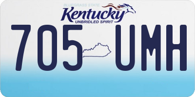 KY license plate 705UMH