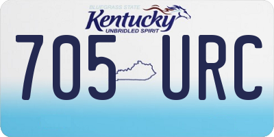 KY license plate 705URC