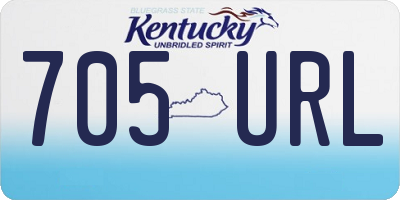 KY license plate 705URL