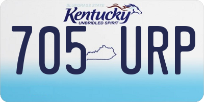 KY license plate 705URP