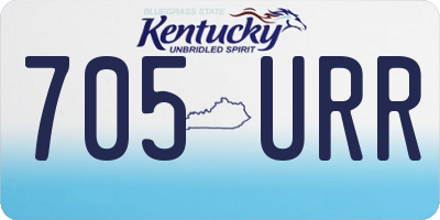 KY license plate 705URR