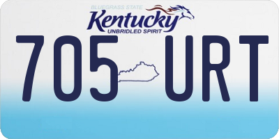 KY license plate 705URT