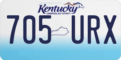 KY license plate 705URX
