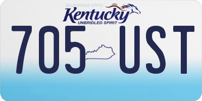 KY license plate 705UST