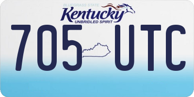 KY license plate 705UTC
