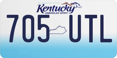 KY license plate 705UTL
