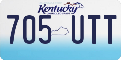 KY license plate 705UTT