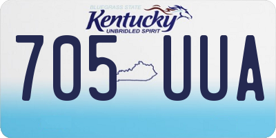 KY license plate 705UUA
