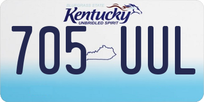 KY license plate 705UUL