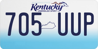 KY license plate 705UUP
