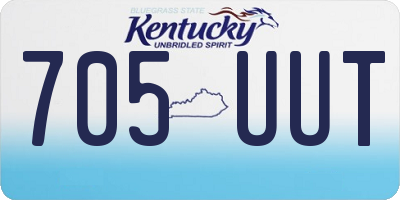 KY license plate 705UUT