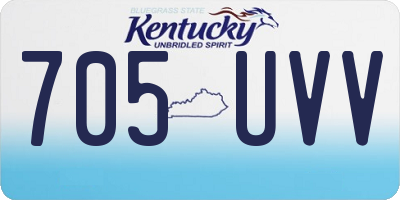 KY license plate 705UVV