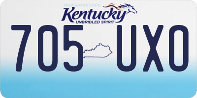 KY license plate 705UXO