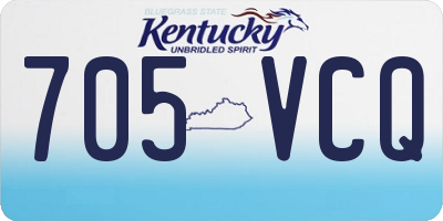 KY license plate 705VCQ