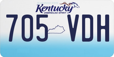 KY license plate 705VDH