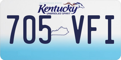 KY license plate 705VFI