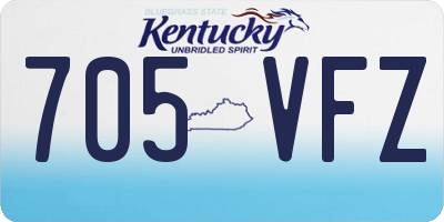KY license plate 705VFZ
