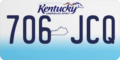 KY license plate 706JCQ