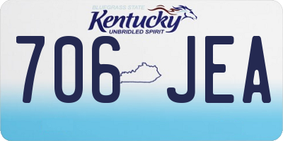 KY license plate 706JEA