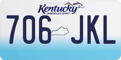 KY license plate 706JKL
