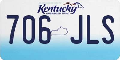 KY license plate 706JLS