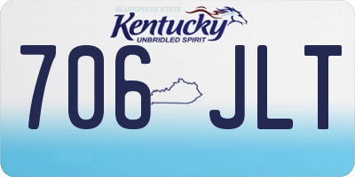 KY license plate 706JLT