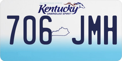 KY license plate 706JMH