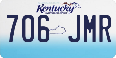 KY license plate 706JMR