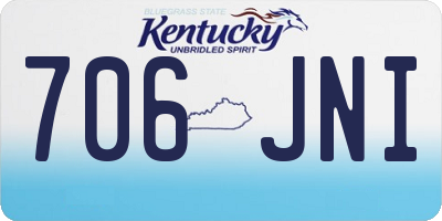 KY license plate 706JNI