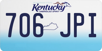 KY license plate 706JPI