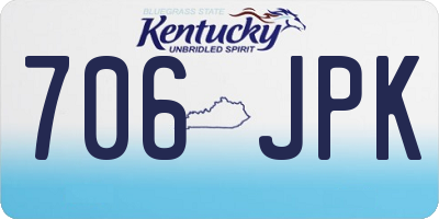 KY license plate 706JPK