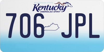 KY license plate 706JPL
