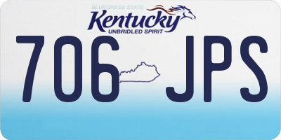 KY license plate 706JPS