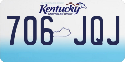 KY license plate 706JQJ