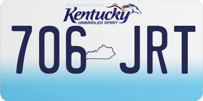 KY license plate 706JRT