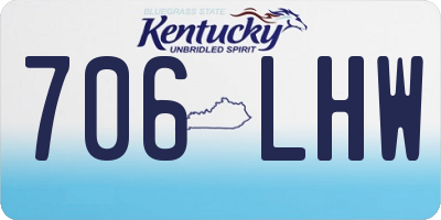 KY license plate 706LHW