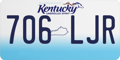 KY license plate 706LJR