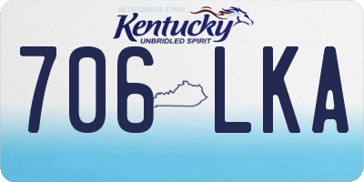 KY license plate 706LKA