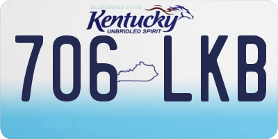 KY license plate 706LKB