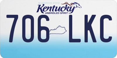 KY license plate 706LKC