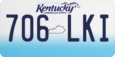 KY license plate 706LKI