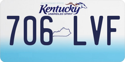 KY license plate 706LVF