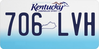 KY license plate 706LVH