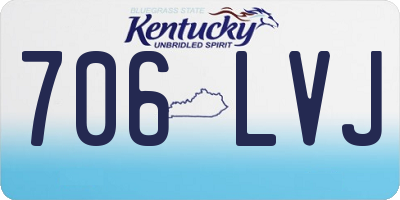 KY license plate 706LVJ