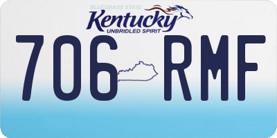 KY license plate 706RMF