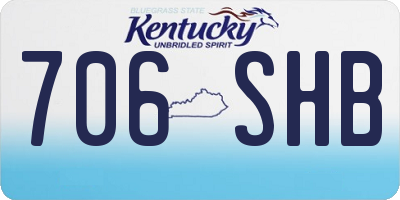KY license plate 706SHB