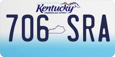 KY license plate 706SRA