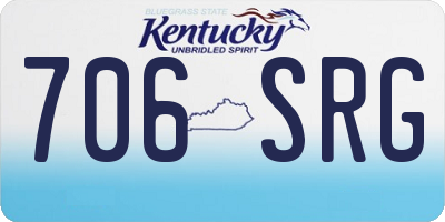 KY license plate 706SRG